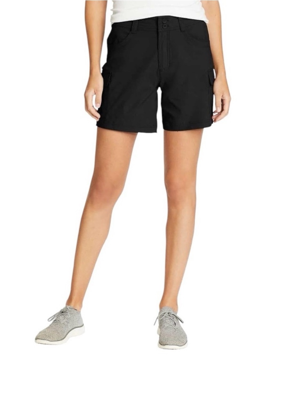 Eddie Bauer Womens Lightweight Black Summer Trail Shorts - Size 12